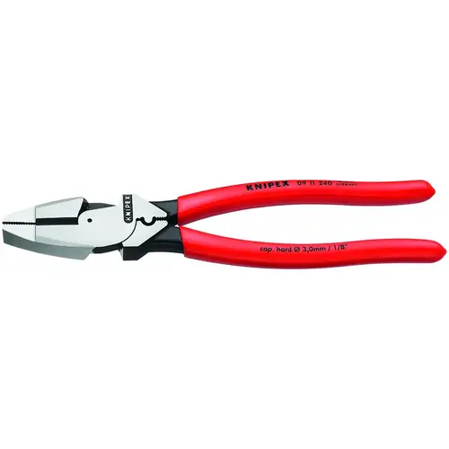 Knipex 09 11 240 SBA Crimping Pliers 9.5" Steel Lineman's Red