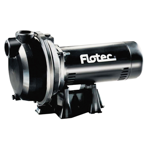 Flotec FP5172 Sprinkler Pump, 9.6/19.2 A, 115/230 V, 1-1/2, 1-1/2 in Outlet, 25 ft Max Discharge Head, 67 gpm