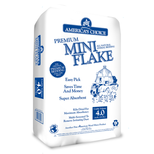 America's Choice 3.0P2MINIAC Mini Flake Animal Bedding Mini Flake 4 cu ft Wood