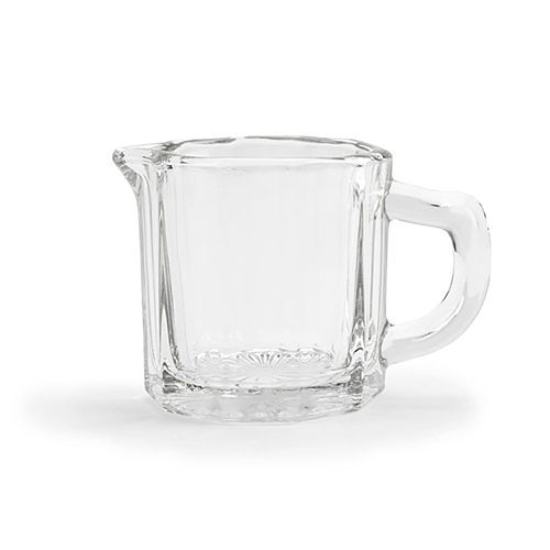 Anchor Hocking 7008 2.5 oz. Glass Creamer with Handle - 24/Case