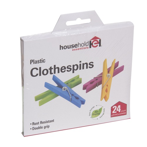 Clothes Pins 0.5" Plastic Assorted