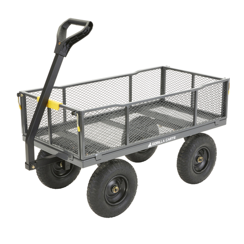 Gorilla Carts 7002865 Utility Cart Steel 1000 lb. cap. Gray