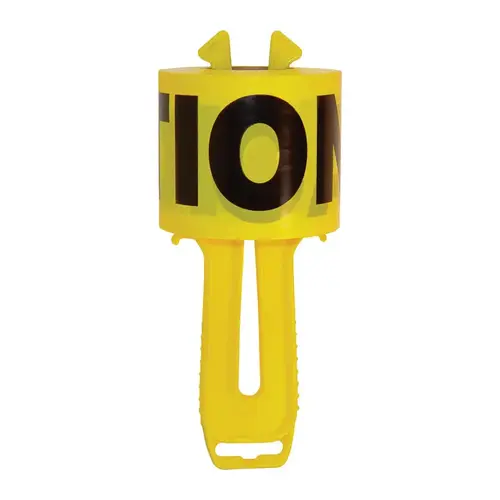 US TAPE 42012 Barricade Tape and Reel TapeWiz 300 ft. L X 1/2" W Plastic Caution Cuidado Yellow Yellow
