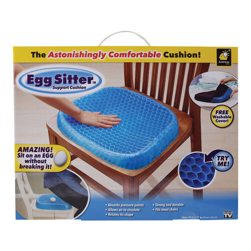 Seat Cushion Astonishingly Comfortable Polyacrylamide Gel Core Blue