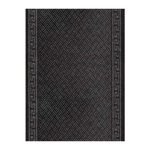 Multy Home MT1003657EA-XCP60 Carpet Runner Greek Key 60 ft. L X 26" W Gray Nonslip Gray - pack of 60