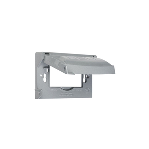 TAYMAC MX1250S Weatherproof Cover Rectangle Die-Cast Metal 1 gang For Damp Locations and Wet Locations Gray