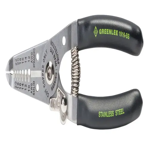 Greenlee 1916-SS Wire Stripper 6" L Black/Silver