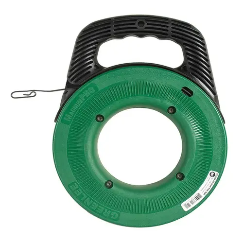 Greenlee FTS438-65 Fish Tape MagnumPro 0.125" W X 65 ft. L Steel Black/Green