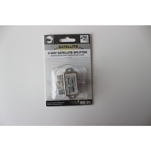 2 Way Coax Splitter 75 ohm 900 MHz Silver