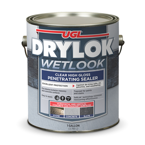 Drylok 28913 Sealer HighGloss Clear WaterBased Acrylic 1 gal Clear