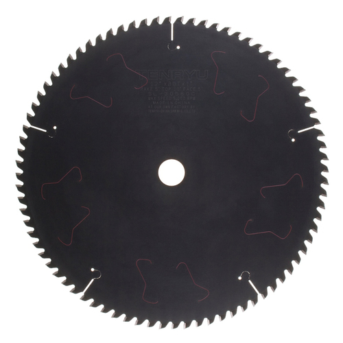 Tenryu SL-30580C Saw Blade 12" D X 1" Silencer Series PTFE Coated 80 teeth