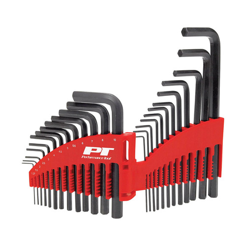 Hex Key Set Assorted Metric and SAE Black