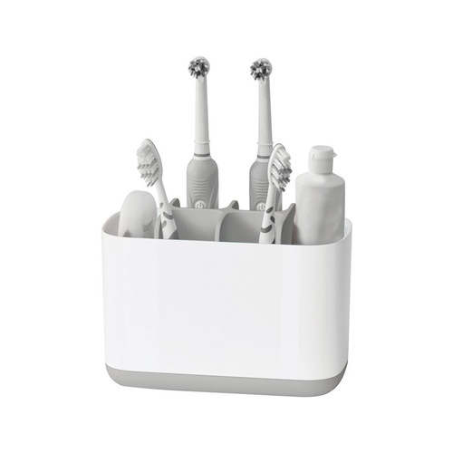 Toothbrush Holder Light Gray/White Plastic Light Gray/White