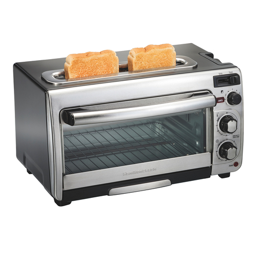 Convection Toaster Oven Metal Black/Silver 2 slot 12.05" H X 17.8" W X 10.24" Black/Silver