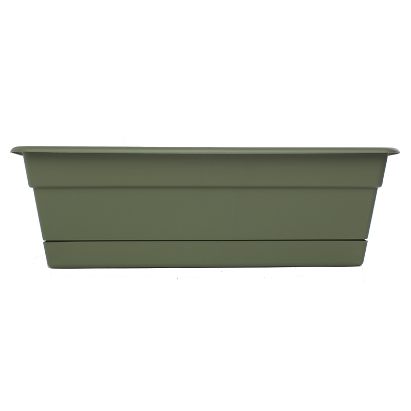 Bloem DCBT30-42 Window Box 5.75" H X 30" W X 7.5" D Plastic Green Green