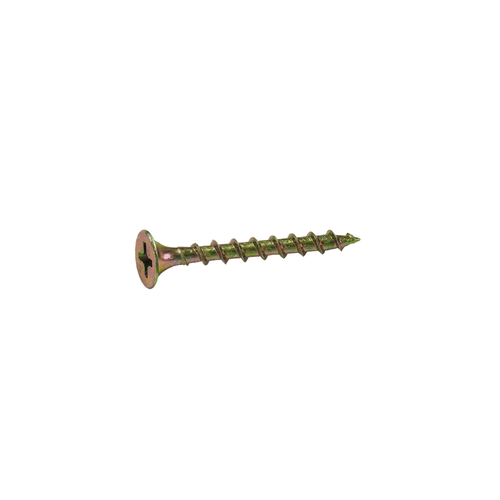 Wood Screws No. 6 S X 1-1/4" L Phillips Yellow Zinc 25 lb Yellow Zinc