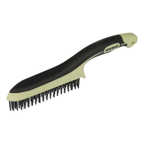 Wire Brush MAXXGRIP PRO 1" W X 11.75" L Carbon Steel