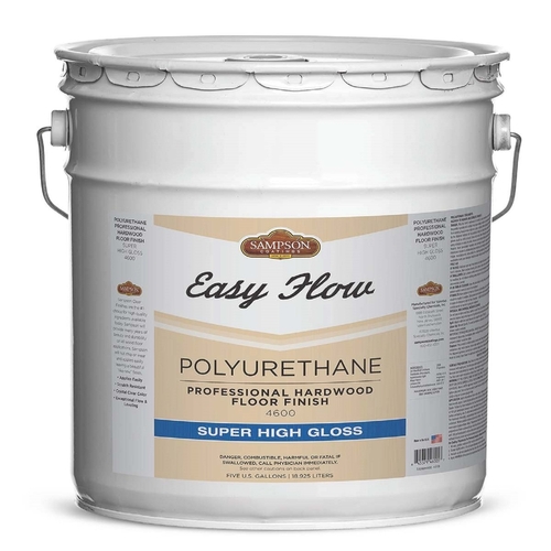 Hardwood Floor Finish Easy Flow Super High-Gloss Clear 5 gal Clear