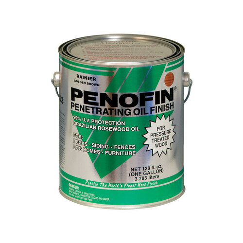 Penofin F3PTRGA Pressure Treated Wood Stain Transparent Rainier Oil-Based 1 gal Rainier