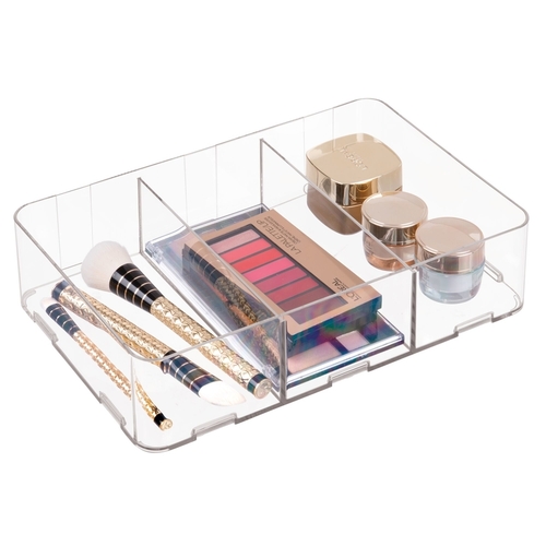 iDesign + The Spruce 8.3-in x 6.3-in Clear Plastic Drawer Divider in the  Drawer Organizers department at