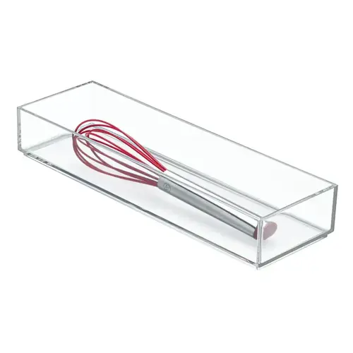 iDesign 49660 Drawer Organizer 2" H X 4" W X 12" D Plastic Clear