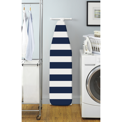 Whitmor 6880-100-STRN Ironing Board Cover and Pad 15" W X 54" L Cotton Navy Blue/White Navy Blue/White