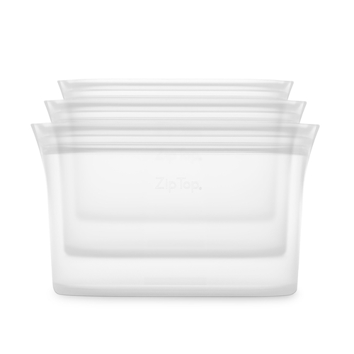 Zip Top Reusable 3 Dish Set - Frost