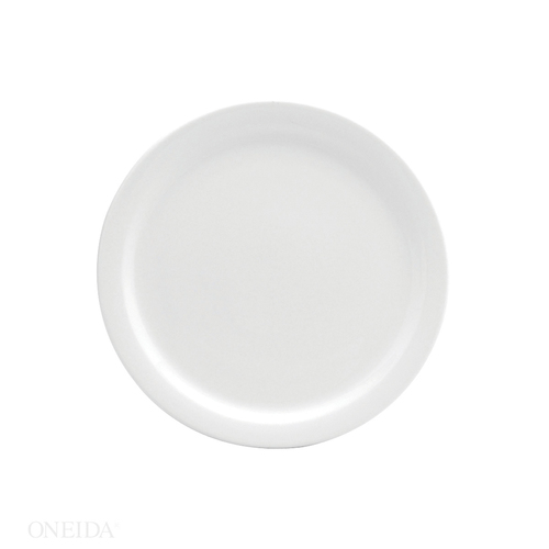 Oneida 6.5 Inch Buffalo Cream White Narrow Rim Plate, 36 Each