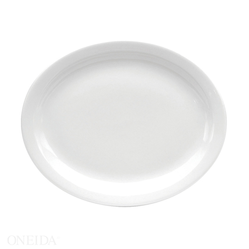 ONEIDA F9000000373 BUFFALO CREAM WHITE PLATTER NARROW RIM 13 1/4