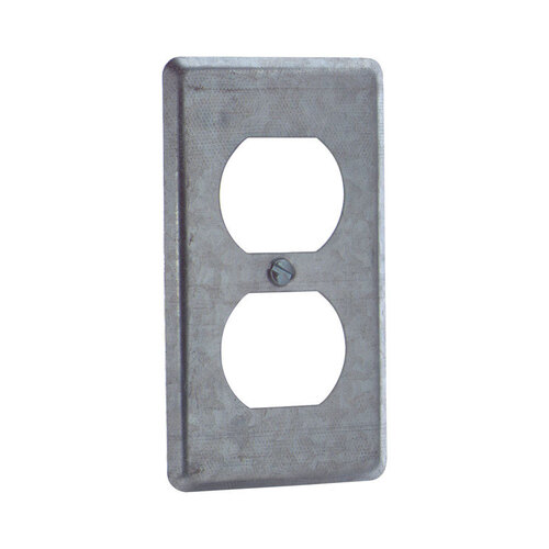 Steel City 58 C 7 Duplex Outlet Cover Rectangle Steel 1 gang For Mounts ...