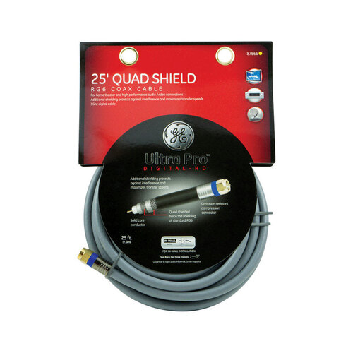Coaxial Cable Ultra Pro 25 ft. Gray
