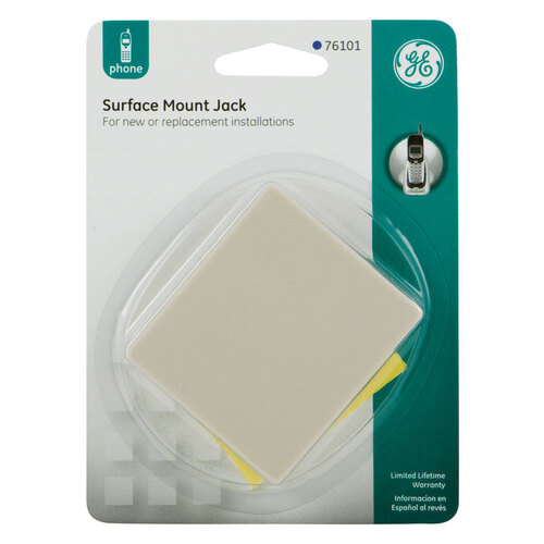 Phone Jack 1-Line 1-Jack Surface-Mount White Phone Jack 1-Line 1-Jack Surface-Mount White