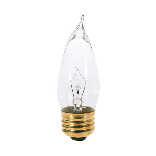Satco S3765 Incandescent Bulb 40 W CA10 Decorative E26 (Medium) Warm White Clear