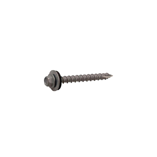 Washer Roofing Screws No. 10 wire X 2-1/2" L Phillips Hex Washer Head 1 lb Gray