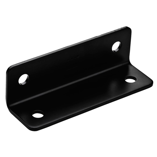 Wide Corner Brace 1-5/8" H X 5" W X 1/8" D Black Steel Inside Black - pack of 10