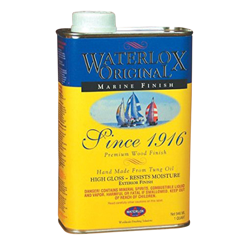 Waterlox TB 3940 25F Wood Finish HighGloss Clear OilBased 1 qt Clear