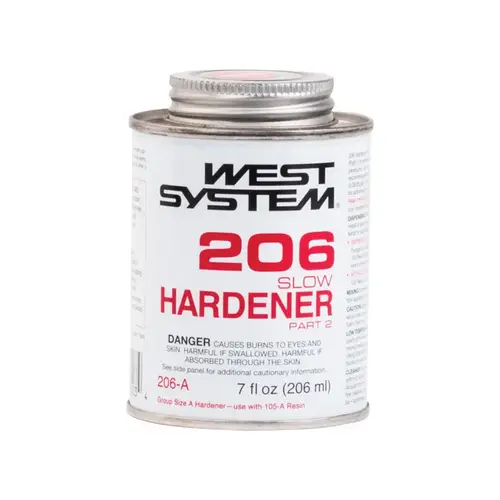 Slow Hardener Curing Agent 206 Hardener Extra Strength Epoxy 7 oz Clear