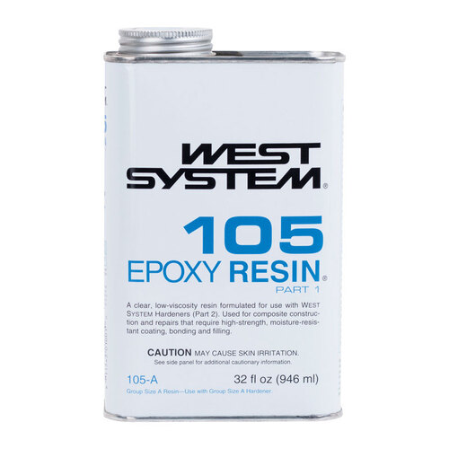 West System 105A Epoxy Resin 105 Resin Extra Strength Epoxy 32 oz Clear