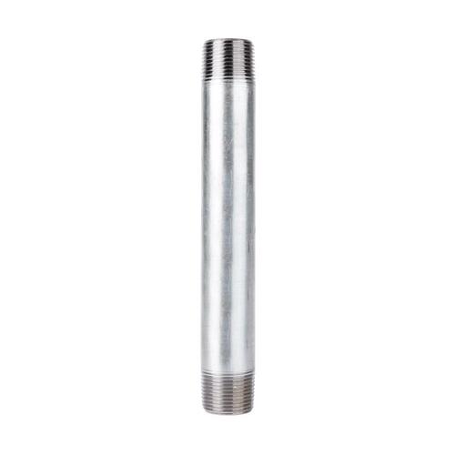 Nipple 1" MIP each T X 1" D MIP in. Galvanized Steel 9" L Galvanized