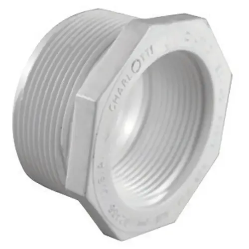 Reducing Bushing Schedule 40 1-1/4" MPT X 1/2" D FPT PVC