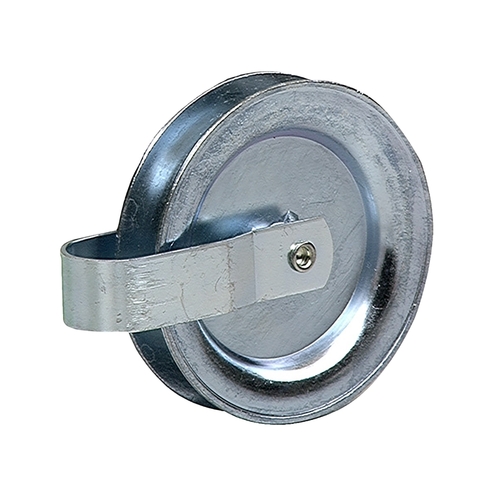 Rust-Proof Clothesline Pulley, 3-1/2 in OD, Metal Bright