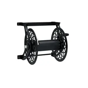 Suncast 125 ft. Black Retractable Wall Mounted Hose Reel