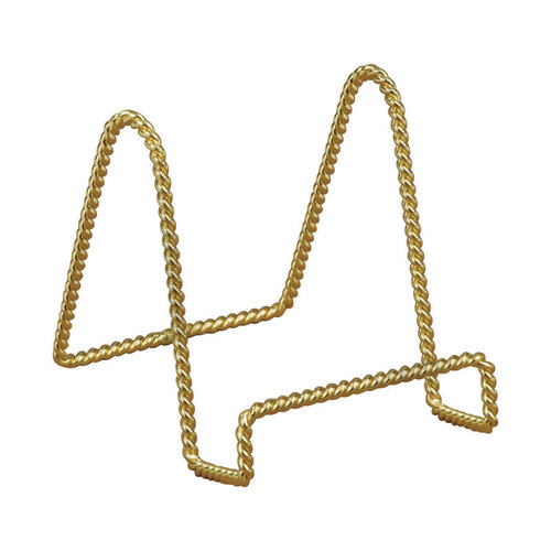 Twisted Wire Display Stand 7" Brass Brass - pack of 6