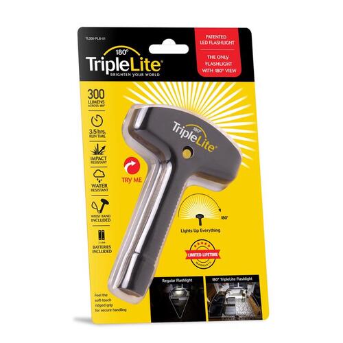 Triplelite TL300-PMB-01 Flashlight 180 Degree Mini 259 lm Black LED AA Battery Black