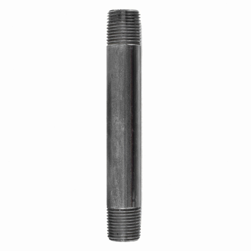 Nipple 3/8" MIP each T X 3/8" D MIP in. Black Steel 5-1/2" L Black - pack of 5