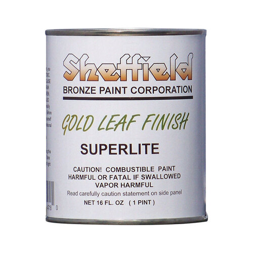 Gold Leaf Finish Gloss Superlite Gold Exterior & Interior 16 oz Superlite Gold