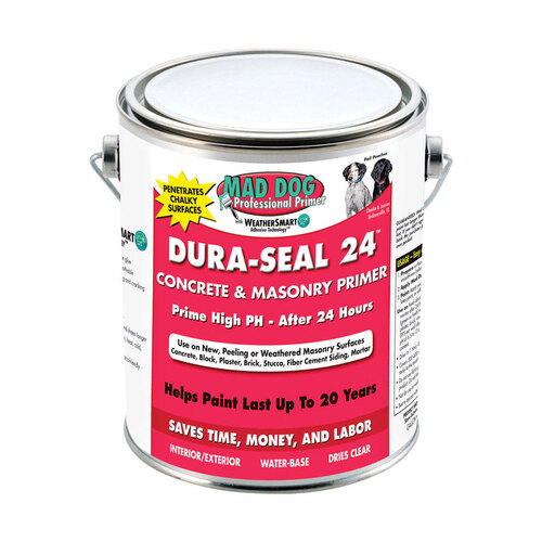 Mad Dog MDPDS100 Primer Dura-Seal 24 White Water-Based Acrylic Latex 1 gal White