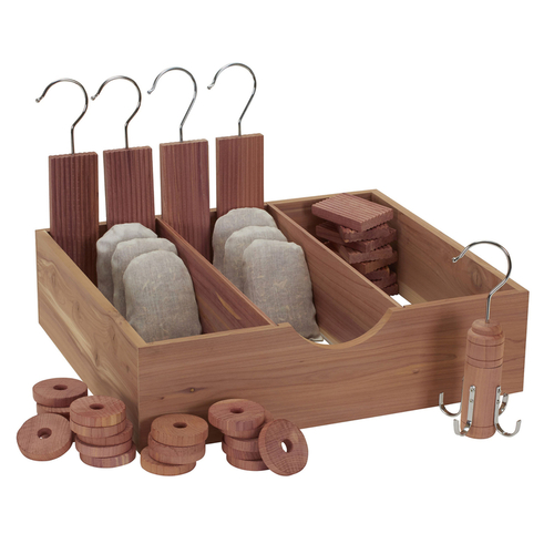 Household Essentials 256631 Hanging Shoe Organizer Cedar Fresh Wood Brown