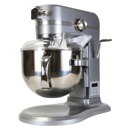 Mixer with Timer Elite Silver 6 qt 10 speed Stand Metallic