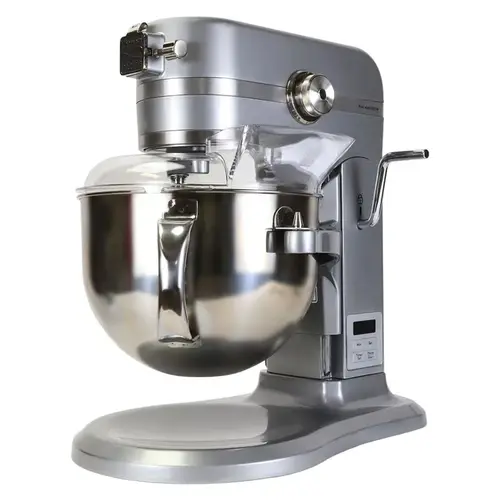 Mixer with Timer Elite Silver 6 qt 10 speed Stand Metallic